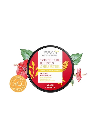 Twisted Curls Hibiscus & Shea Butter Bukle Belirginleştirici Yoğun Saç Bakım Maskesi 230ml