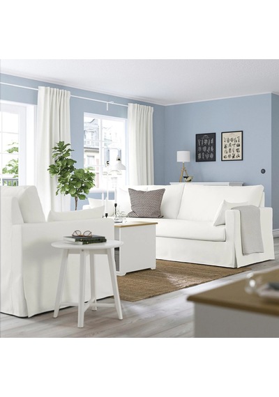 Ikea Beyaz Lüks Kanepe - 3'lü Kanepe