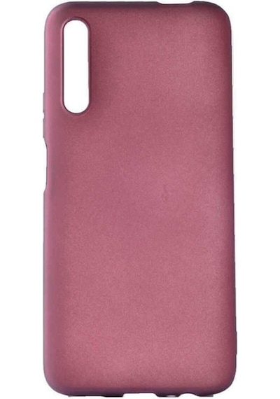 Huawei P Smart Pro 2019 Kılıf Zore Premier Silikon Kapak Mürdüm
