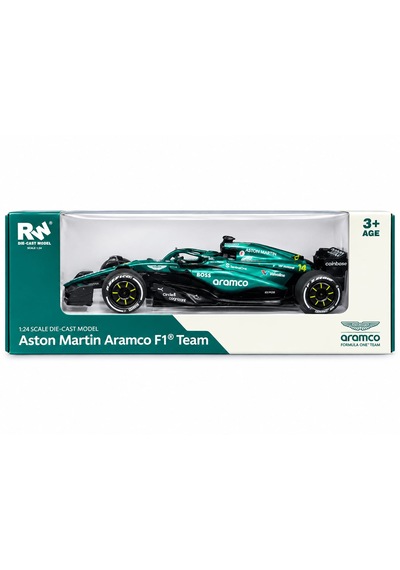 1:24 Aston Martin Aramco F1 Lisanslı Metal Model Araba