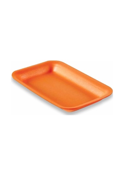 Tek Kullanımlık Köpük 2000 Gr. Turuncu Servis Et Kıyma Saklama Tepsi Tabak -265x175x35mm. - 20 Adet
