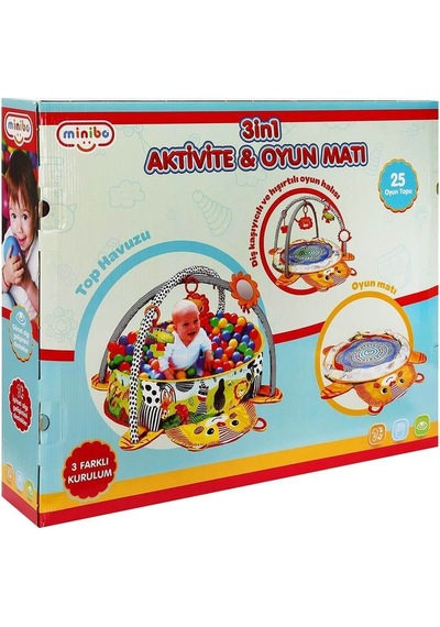 Sevimli Aslan 3'ü 1 Arada Aktivite Ve Oyun Halısı