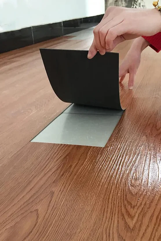 8 Adet 90x15 Cm 1m² Yer Döşemesi Esnek Silinebilir Zemin Duvar Parke Kendinden Yapışkanlı