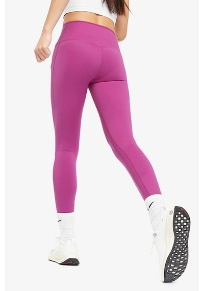 Nike Go Firm Support High Rise Full Length Kadın 6 Cepli Lazer Kesim Antreman Taytı Fuşya