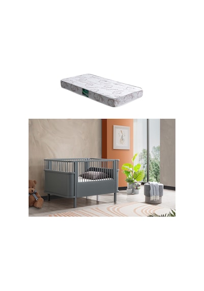 Mdf Beşik Trend Büyüyen Beşik - Pembe 1 Adet Comfort Yatak 90x130 Çok Renkli