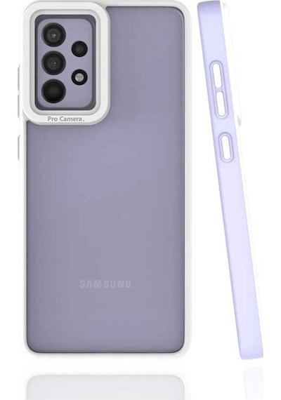 Galaxy Uyumlu A52 Kılıf Zore Mima Kapak Lila
