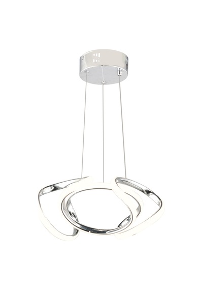Ld 016 Topsuz Model Krom 3 Renkli Salon Ve Oturma Odası İçin İdeal Alüminyum Avize, 35x70 Krom