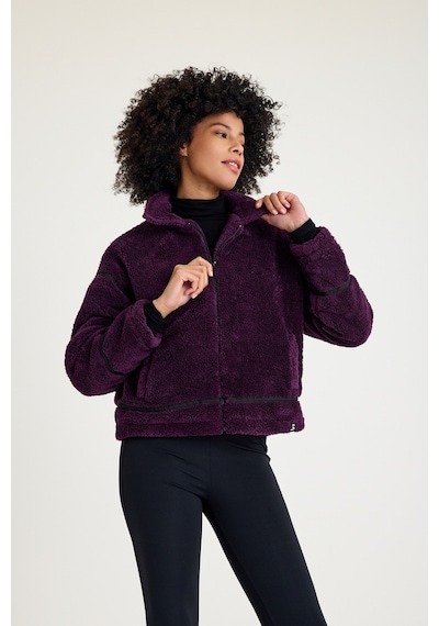Scorp Shine Casual Kadın Peluş Mont Mor Mor