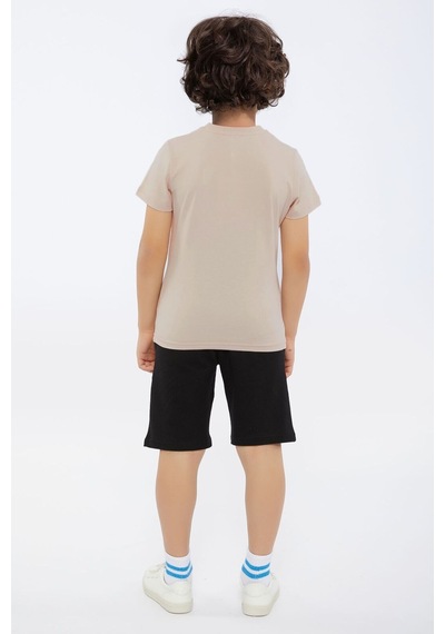 U.S. Polo Assn. U.s. Polo Assn Erkek Çocuk Kahverengi Bermuda Takım Us1091-c-v-3 Kahverengi