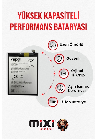 İnfinix Hot 20 Uyumlu Tam Kapasite Batarya Tr Garantili