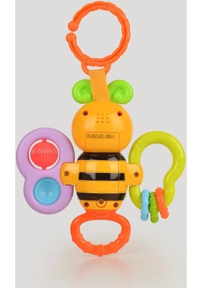 Let's Be Child Işıklı Sevimli Arı Diş Kaşıyıcı Çıngırak LC-31004 Çok Renkli