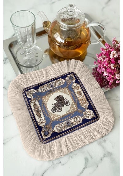 Zarif Vintage Arabalı Saçaklı Sunum Peçetesi-klasik Lüks Retro Lacivert Bardak Altlığı Mendil Mat Kumlu Zeytin Zarif Vintage Arabalı Saçaklı Sunum Peçetesi-klasik Lüks Retro Lacivert Bardak Altlığı Mendil Mat Kumlu Zeytin
