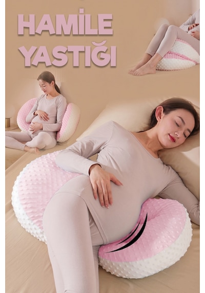 Ortopedik Hamile Uyku Ve Destek Yastığı - Çok Fonksiyonlu Ayarlanabilir Anne Bebek Emzirme Yastığı