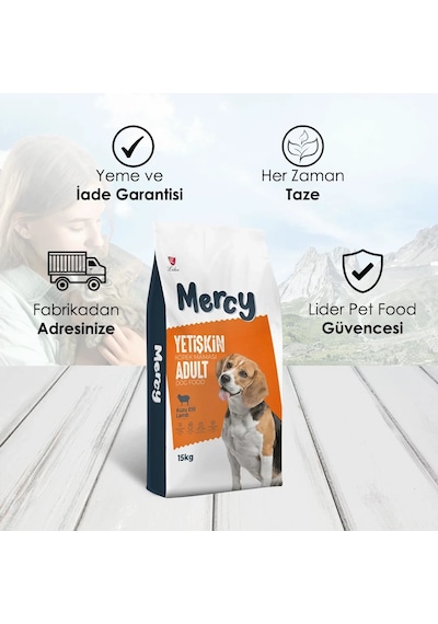 Mercy Kuzu Etli Yetişkin Köpek Maması 15 KG Mercy Kuzu Etli Yetişkin Köpek Maması 15 KG