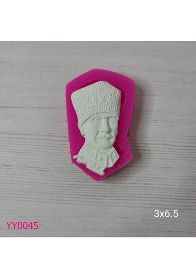 Yy0045 Kalpaklı Atatürk Modeli Silikon Kalıp