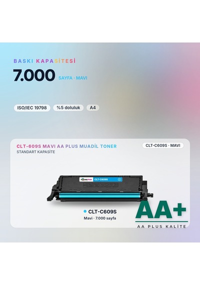 Samsung Clt-c609s Mavi Uyumlu Toner Aa Plus / Clp-770 / Clp-775
