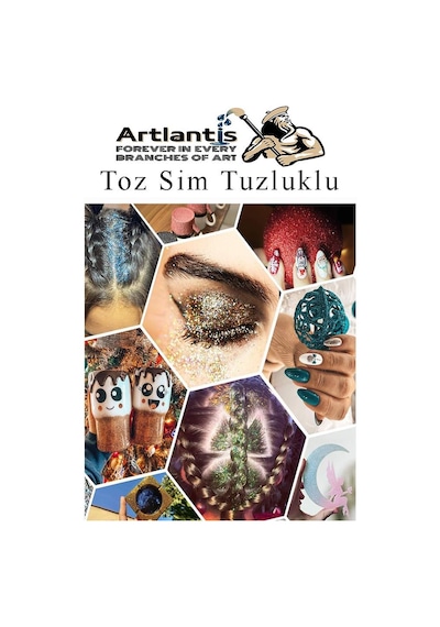Mor Toz Sim Tuzluklu 7 Gr 3 Adet Renkli Toz Sim Epoksi Reçine Okul Etkinlik Dekarasyon Slime