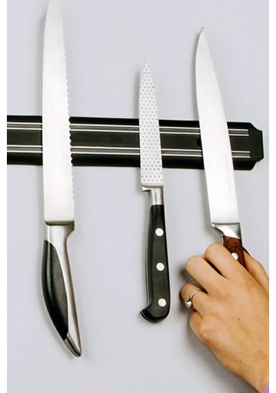 Mıknatıslı Bıçak Tutucu Metal Alet Tutucu Bıçak Askısı 33 Cm Renkli