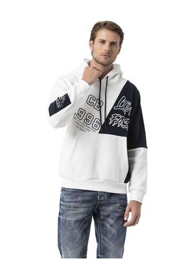 Cipo & Baxx Cl573 Boldmove Luxe Men Hoodie Ecru