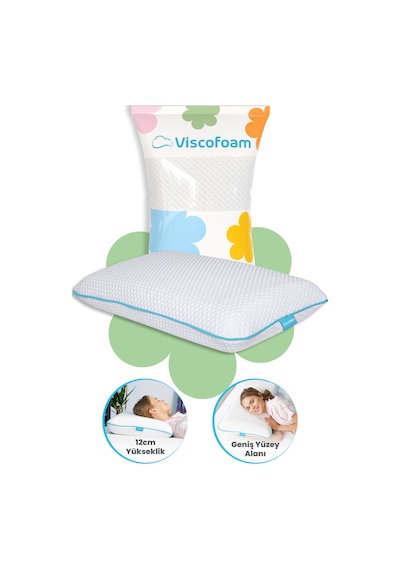 Viscofoam Xl Büyük Lüks Boyun Destekli Ortopedik Yastık Visco Yastık - 70x40x12cm