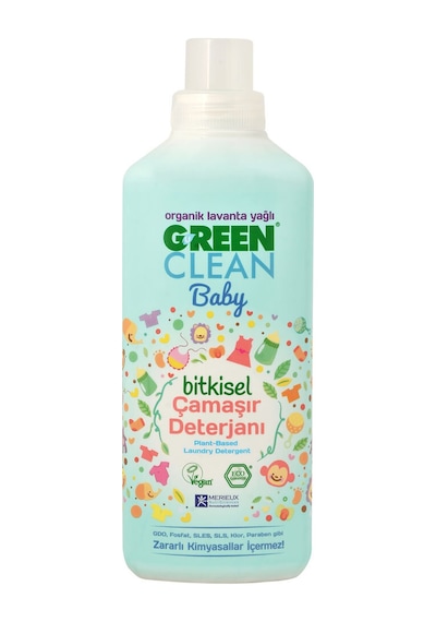 3 Adet Green Clean Bitkisel Bebek Sıvı Çamaşır Deterjanı 1000 Ml Diğer