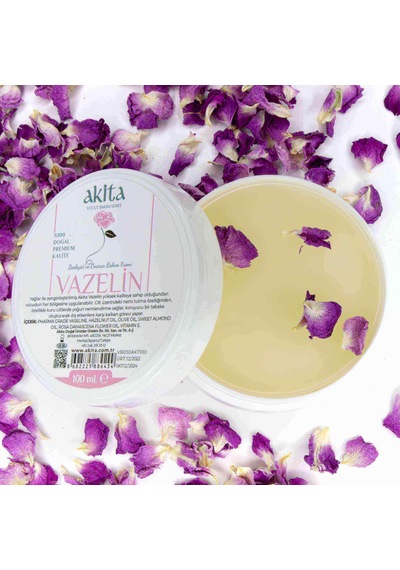 Akita Onarıcı ve Besleyici Vazelin Gül 100 ML