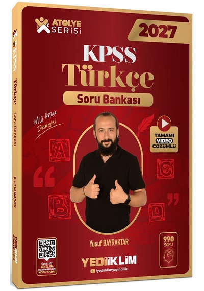 Yediiklim Yayınları 2027 Kpss Atölye Serisi Genel Yetenek Türkçe Tamamı Video Çözümlü Soru Bankası