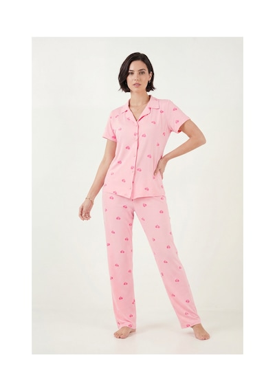 Lela Bayan Pijama Takımı 65750101y Açık Pembe