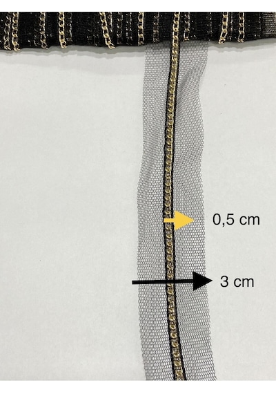 Gold Zincirli Dekoratif Şerit / 2 Metre