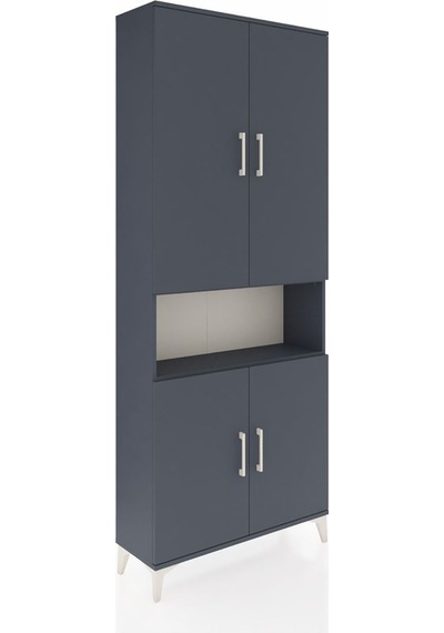 Arges Dolap 5 Raflı 4 Kapaklı 88x30x221 Antrasit-antrasit Antrasit Arges Dolap 5 Raflı 4 Kapaklı 88x30x221 Antrasit-antrasit Antrasit