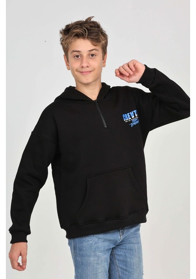 Toontoy Kids Toontoy Erkek Çocuk Create Baskılı Sweatshirt Siyah