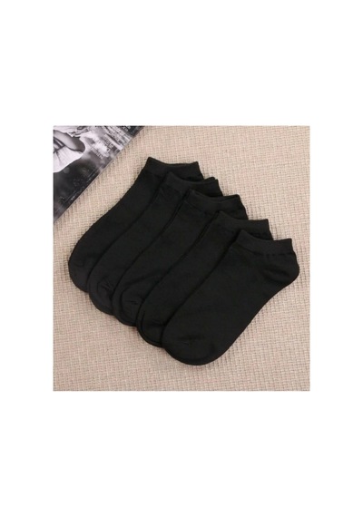 Worthy Socks 4'lü Koton Kadın Siyah Patik Çorap