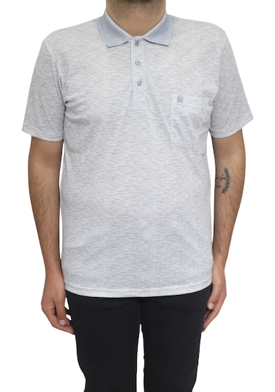 Santa Dmctekstil Erkek Kendinden Desenli Klasik Rahat Kalıp Tek Cepli Polo Yakalı T-shirt Gri Santa Dmctekstil Erkek Kendinden Desenli Klasik Rahat Kalıp Tek Cepli Polo Yakalı T-shirt Gri