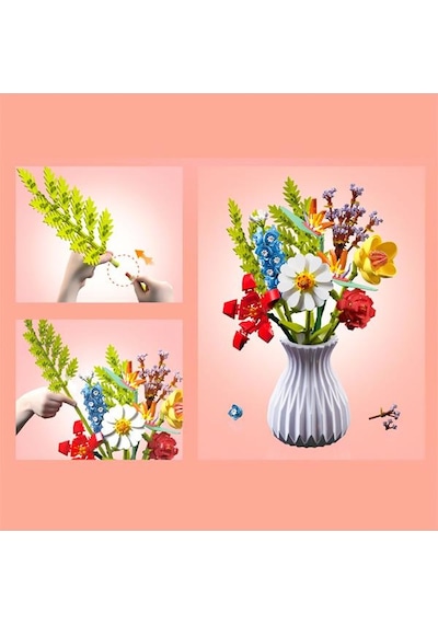 Pasifik Toys Çiçek Buketi Yapım Seti 756 Parça No:1 109
