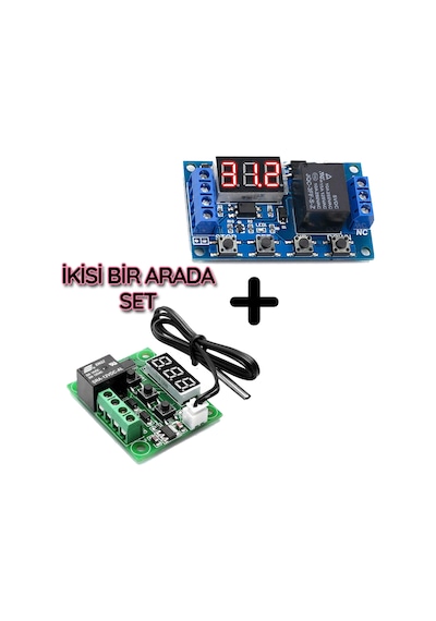 2'li Set Kuluçka Makinesi Termostadı .kulauçka Zaman  Modülü