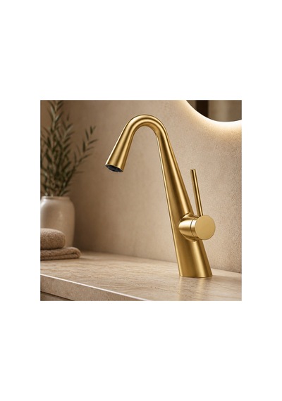Fg-4512 Mat Altın Lavabo Renkli