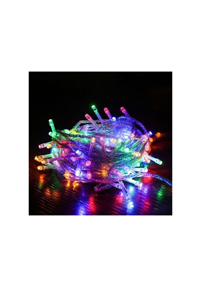 Kuzey 10 Metre 100 Led Renkli Led Işık Yılbaşı Ağacı Işığı 220 Volt Renkli Işık Noel Yılbaşı Işıkları Diğer