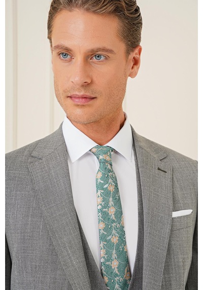 Efor Tk 902 Slim Fit Haki Klasik Takım Elbise Haki