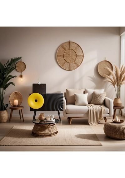 Fennessy Kresling İ7s Sarı Bluetooth Hoparlörlü 100w Hi-fi Pikap, Plakçalar