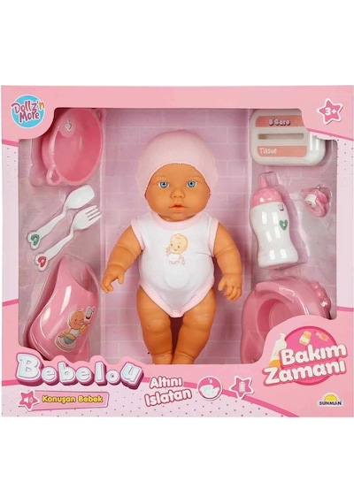 3823 Bebelou Bakım Zamanı Sesli Gülen Ağlayan Bebek 32 Cm -sunman