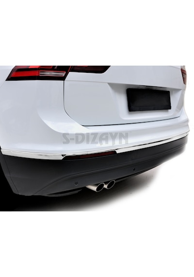 S-Dizayn Vw Tiguan Krom Arka Tampon Alt Çıtası 3 Prç. 2016 Üzeri