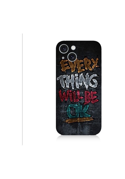 Apple Uyumlu iPhone 15 Ay Ve Ağaç Desenli Silikon Kılıf Silikon