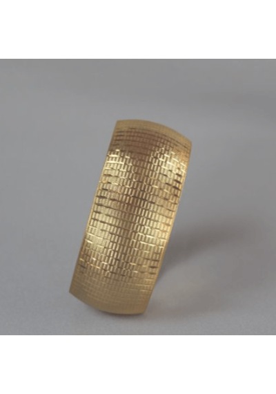 Altın Kaplama 3 Cm Desenli Bilezik Gold