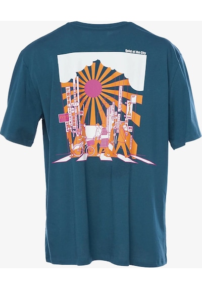 Hummel Hmlandre Oversize Erkek Mavi T-shirt 911880-7511 Mavi