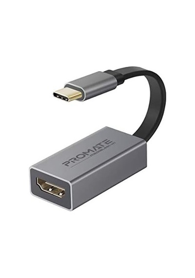 Type-c Den Hdmı A Bağlantı Kablosu Ultra Hızlı 4k30hz Dönüştürücü/promate Medıalınk-h1.grey 0