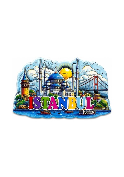İstanbul Temalı Silikon Buzdolapı Süsü Magnet Alk5374