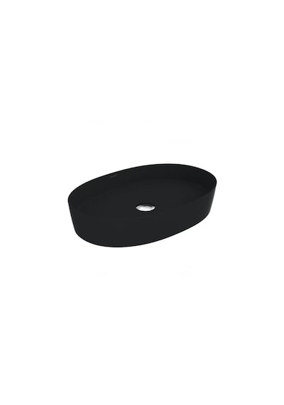 Creavit LP160 Loop Oval Çanak Lavabo Mat Siyah 40 x 60 CM