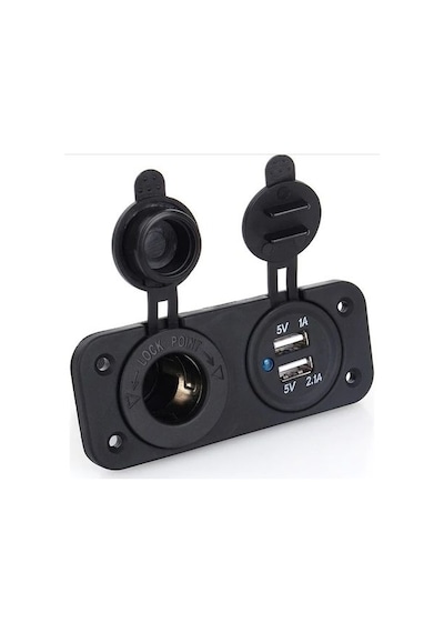 Usb Ve Şarj Soketi - 12V Tekne Karavan Usb Şarj