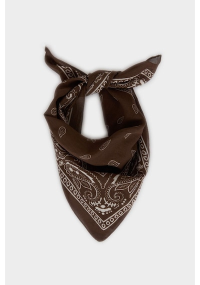 Defacto Kadın Desenli Pamuklu Bandana N7447az26smbn66 Kahve-bn66
