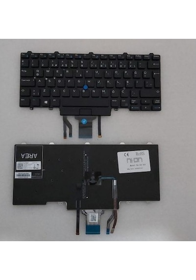 Nion Dell Latitude 5480 Notebook Klavye Siyah Tip2 Tr Aydınlatmalı